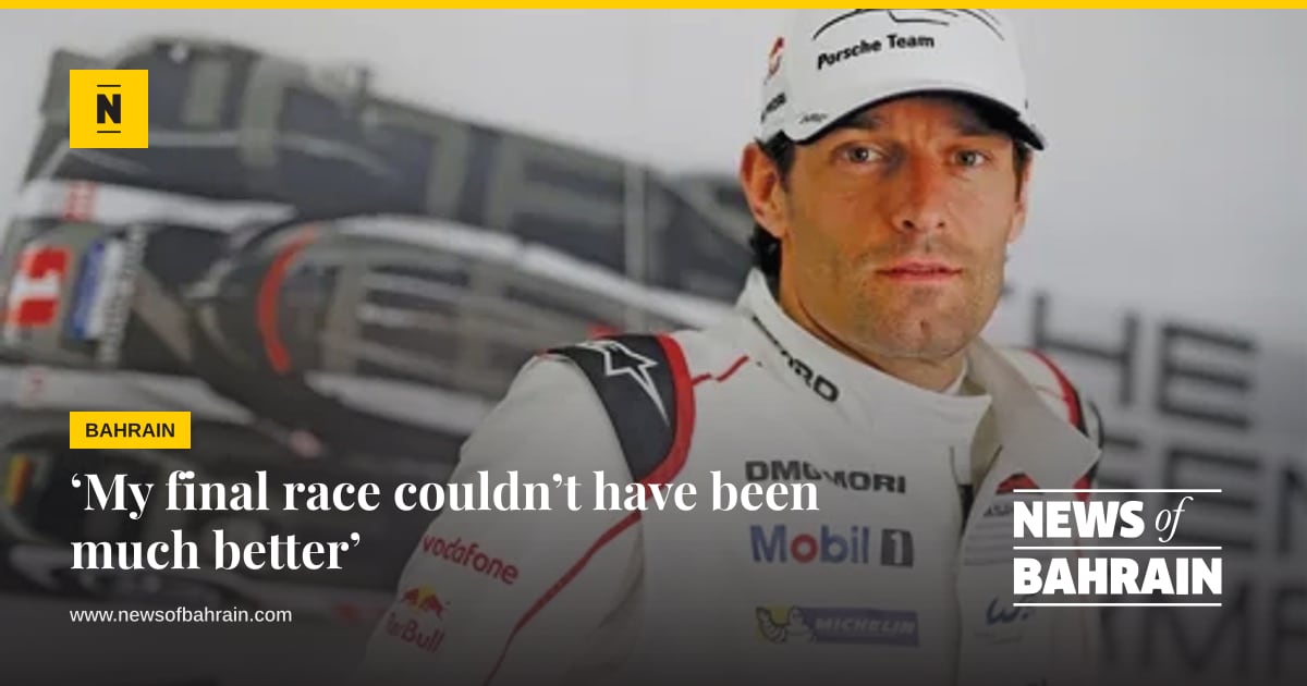 ‘My final race couldn’t have been much better’ | News of Bahrain