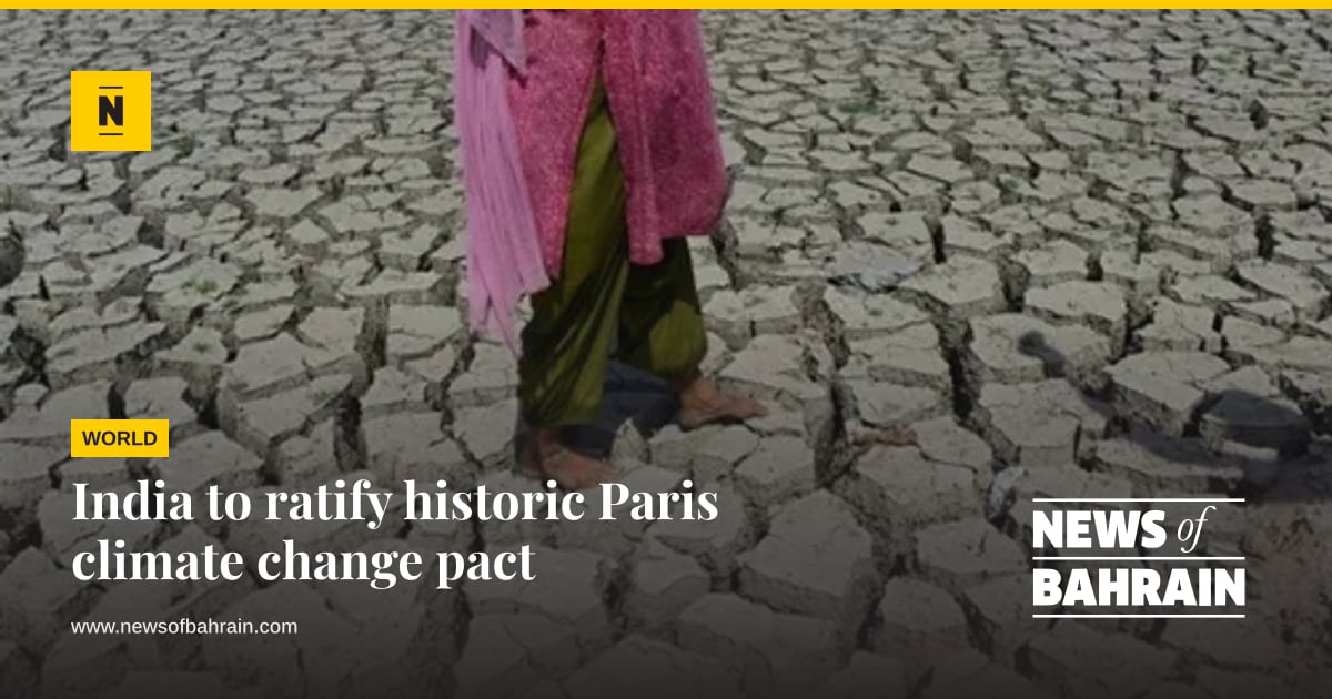 Paris Postle Card India to ratify historic Paris climate change pact | News of Bahrain